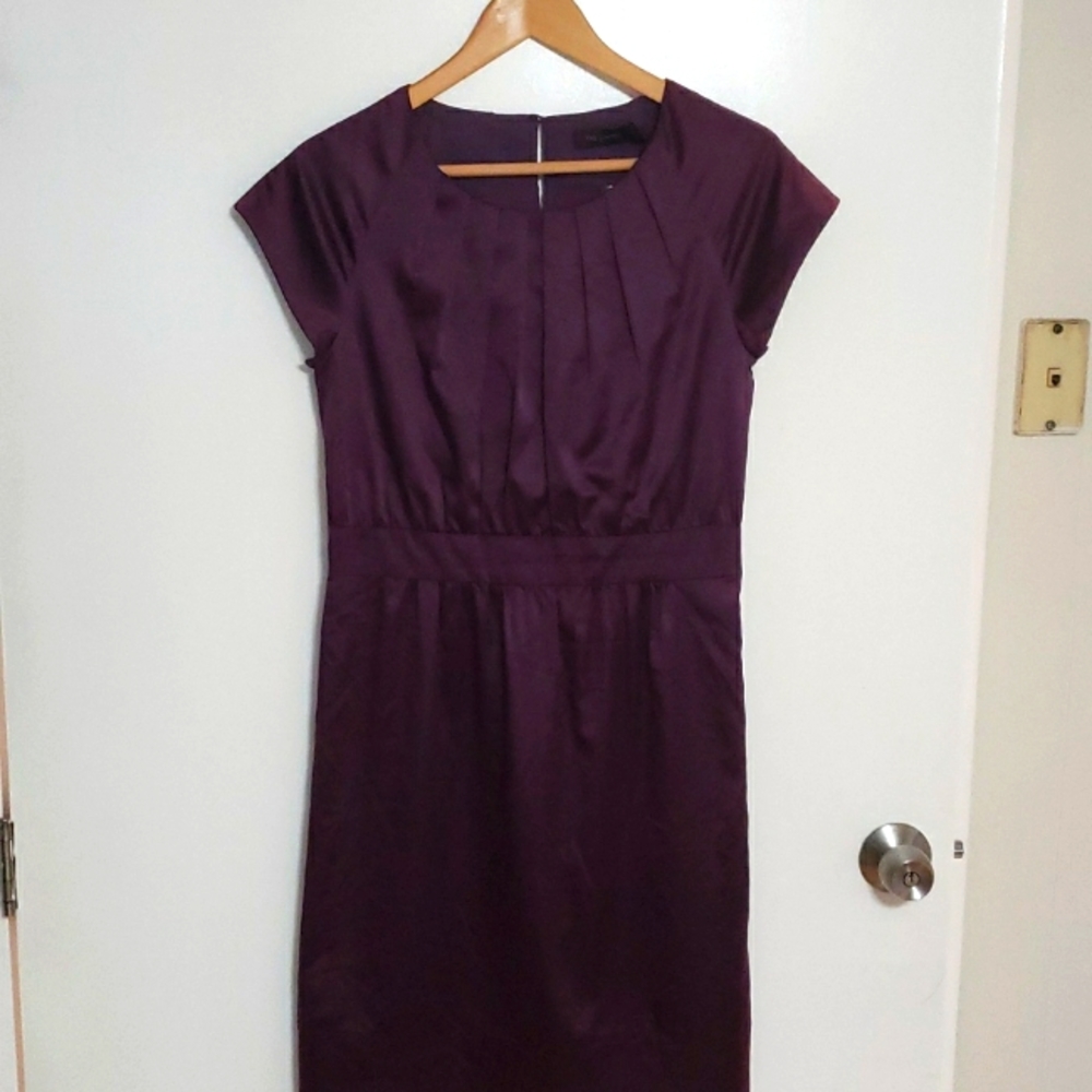 Stunning Purple Satin Dress